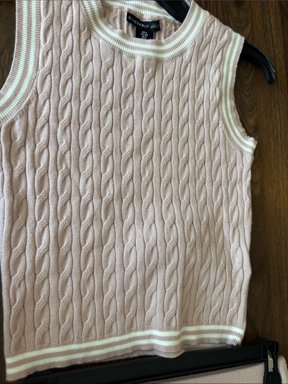 Sincerely Jules Cable Knit Tank & Skirt Set - Light Pink - Picture 2 of 8